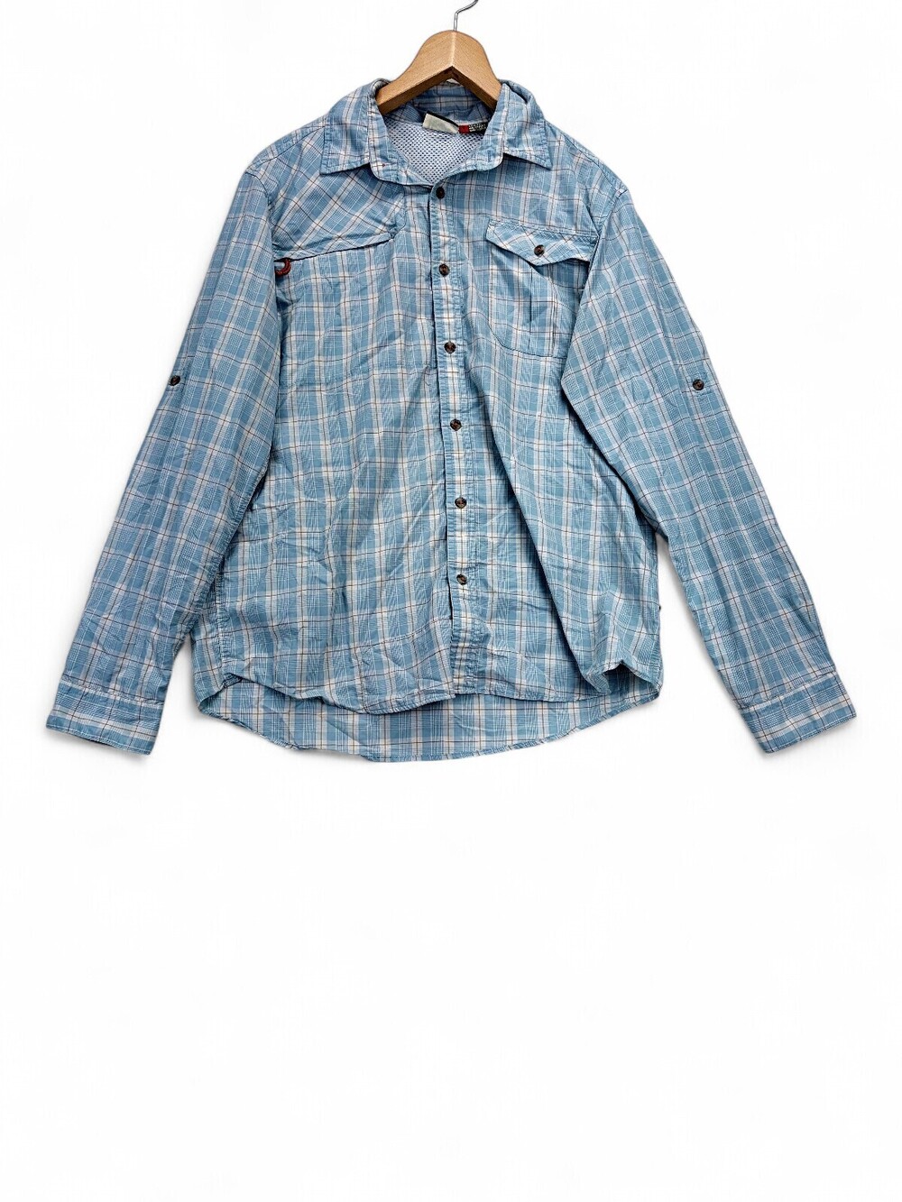 Howler Brothers Men's Light‎ Blue Plaid Button-Down Shirt S